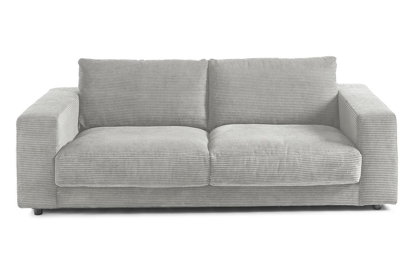 daslagerhaus living Big-Sofa 2-Sitzer mit Armlehnen Downtown Cord von daslagerhaus living