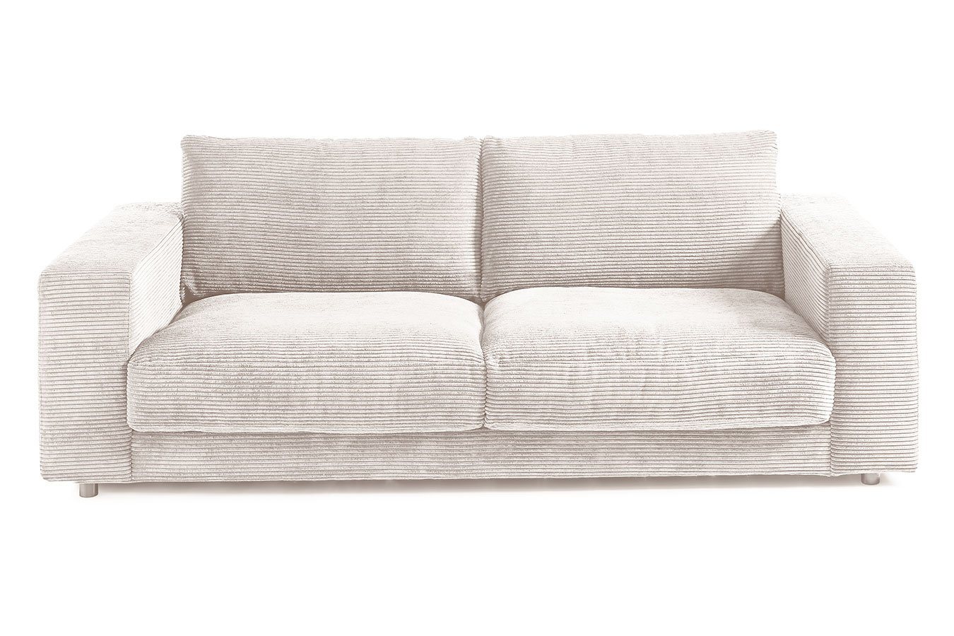 daslagerhaus living Big-Sofa 2-Sitzer mit Armlehnen Downtown Cord von daslagerhaus living