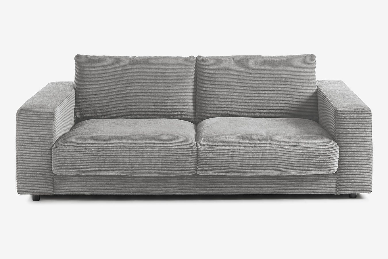 daslagerhaus living Big-Sofa 2-Sitzer mit Armlehnen Downtown Cord von daslagerhaus living