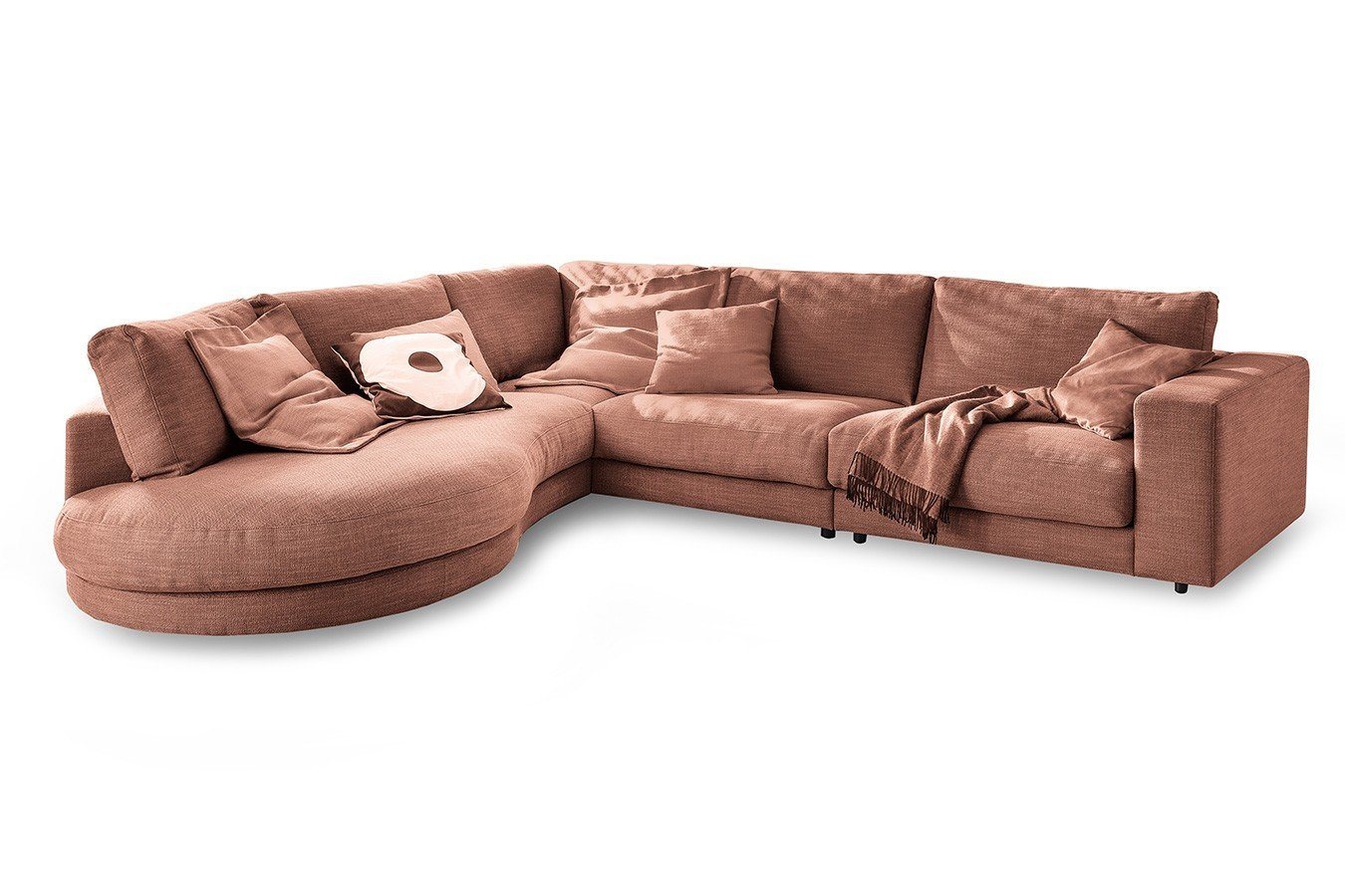 daslagerhaus living Big-Sofa Ecksofa Downtown Stoff von daslagerhaus living