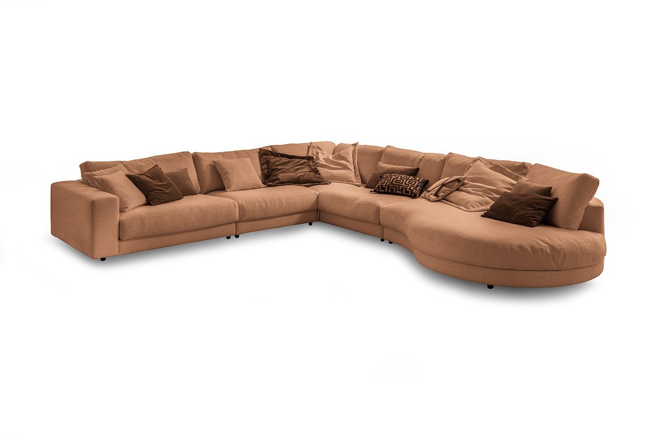 daslagerhaus living Big-Sofa Ecksofa Downtown Stoff von daslagerhaus living