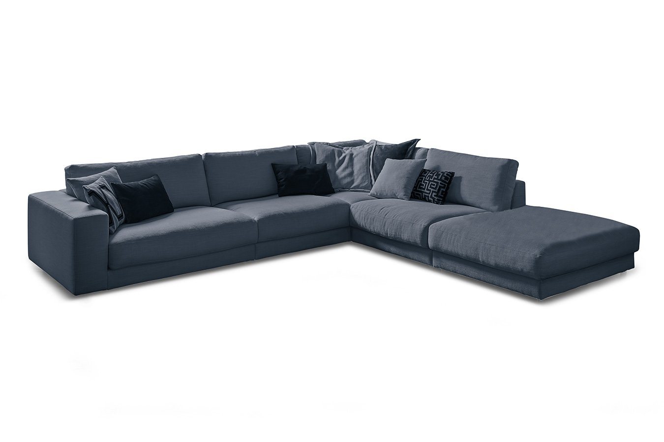 daslagerhaus living Big-Sofa Ecksofa Downtown Stoff von daslagerhaus living