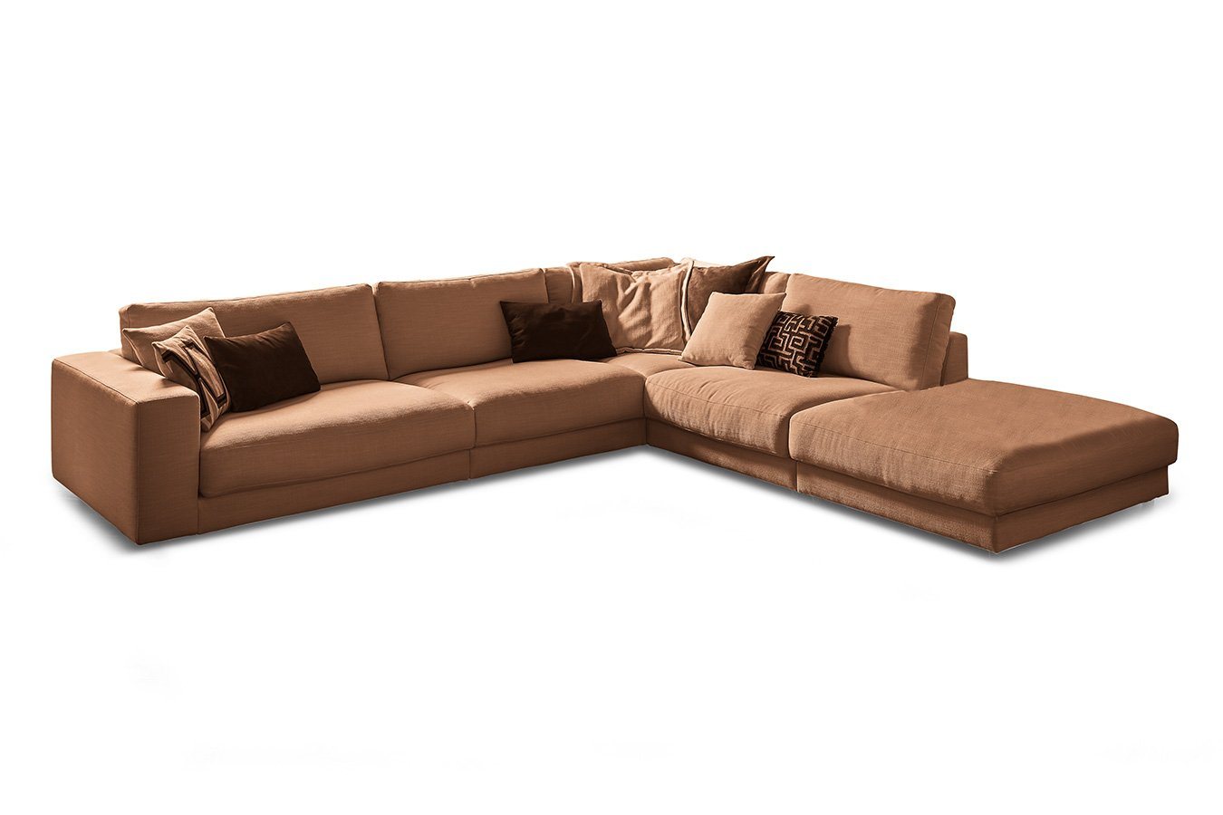 daslagerhaus living Big-Sofa Ecksofa Downtown Stoff von daslagerhaus living