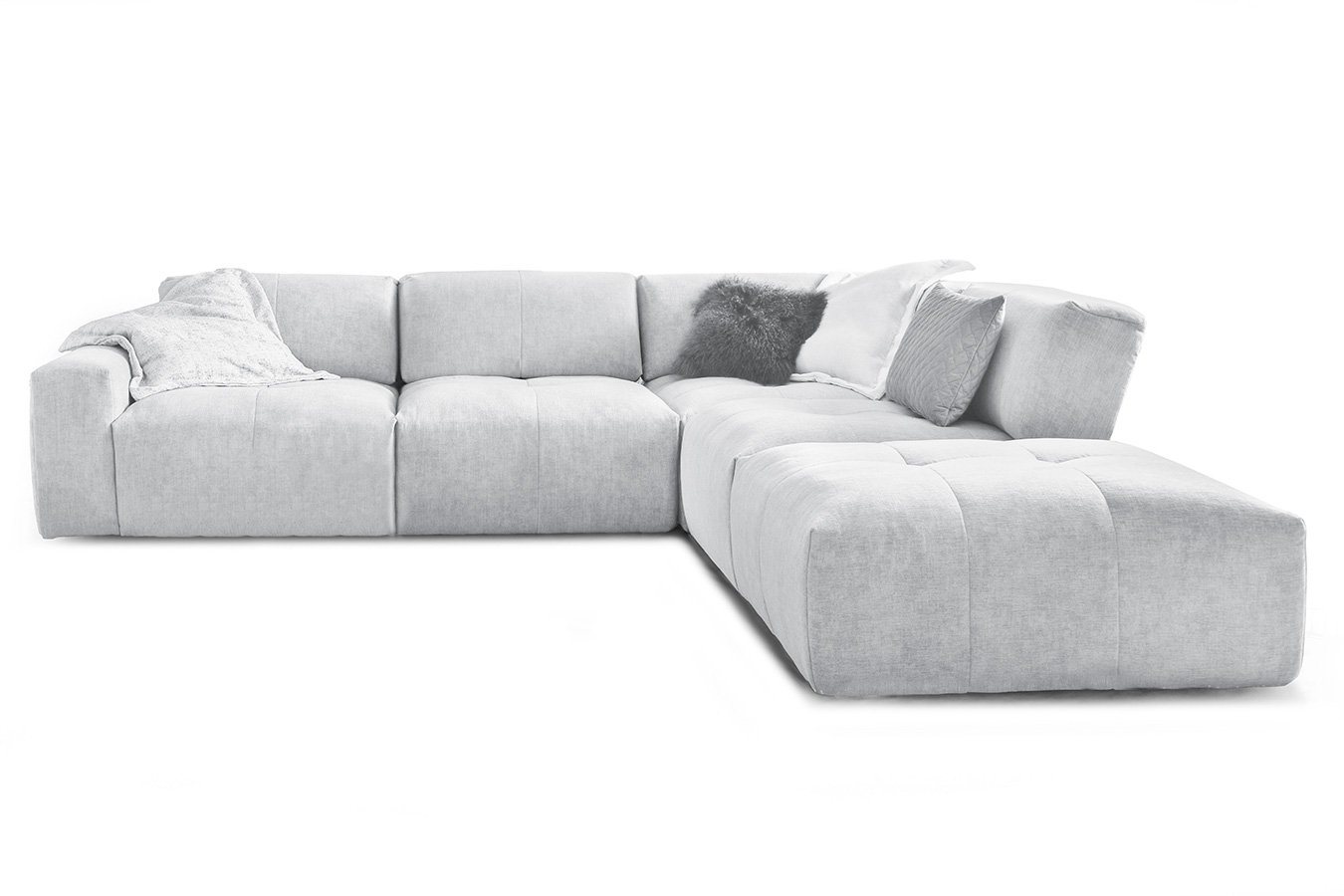 daslagerhaus living Big-Sofa Ecksofa Paddy Stoff von daslagerhaus living