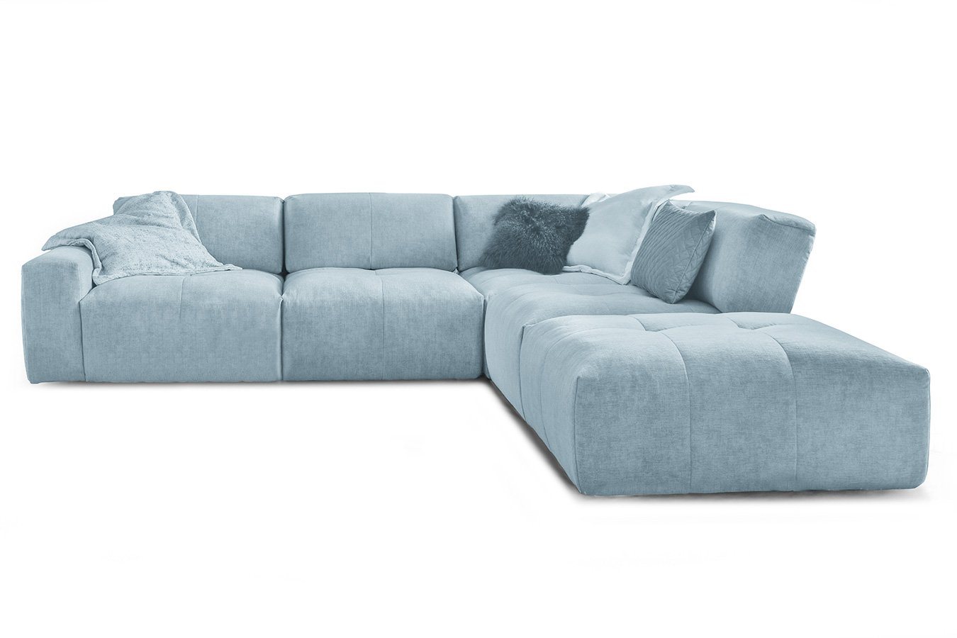 daslagerhaus living Big-Sofa Ecksofa Paddy Stoff von daslagerhaus living