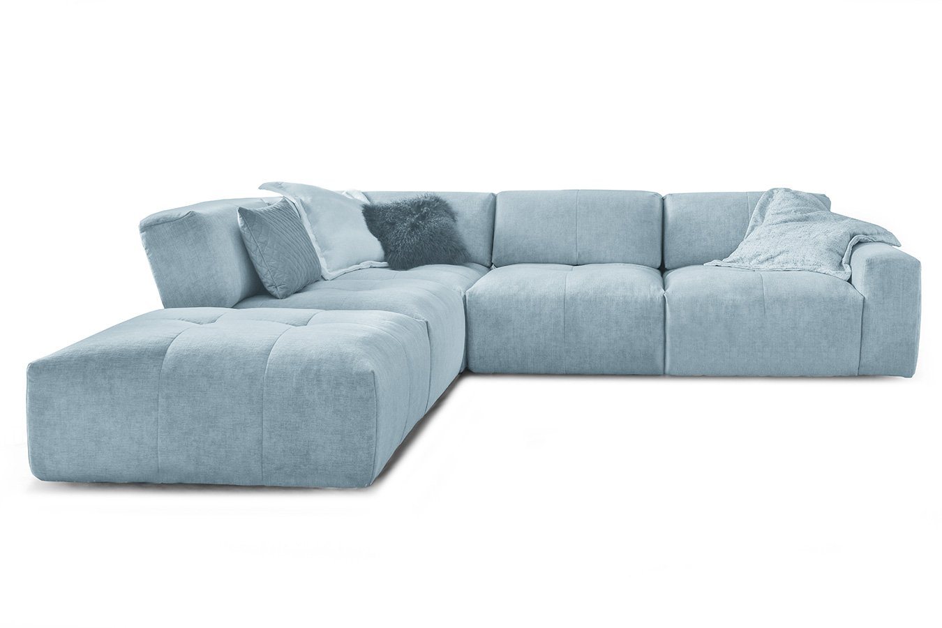 daslagerhaus living Big-Sofa Ecksofa Paddy Stoff von daslagerhaus living