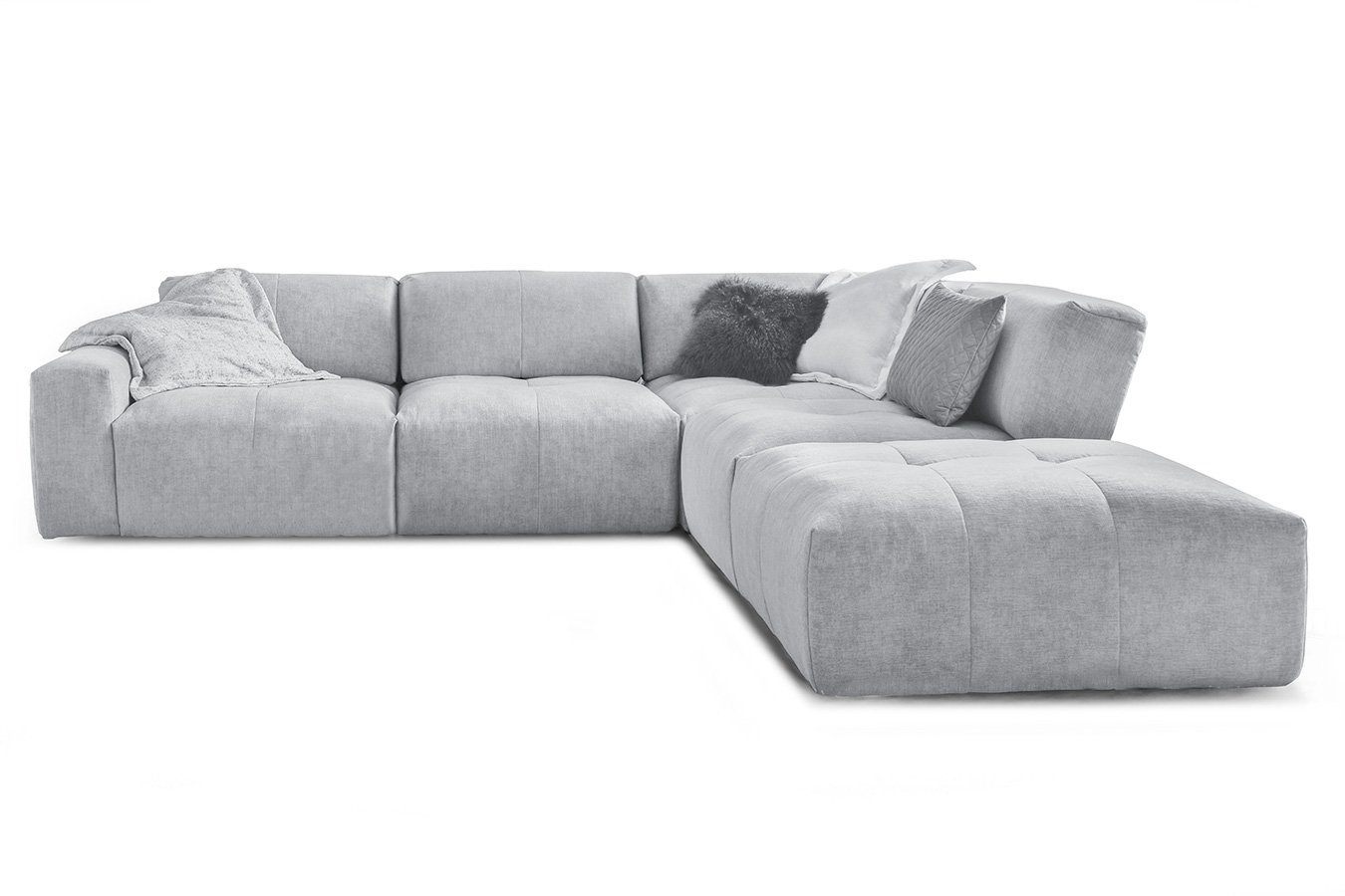 daslagerhaus living Big-Sofa Ecksofa Paddy Stoff von daslagerhaus living