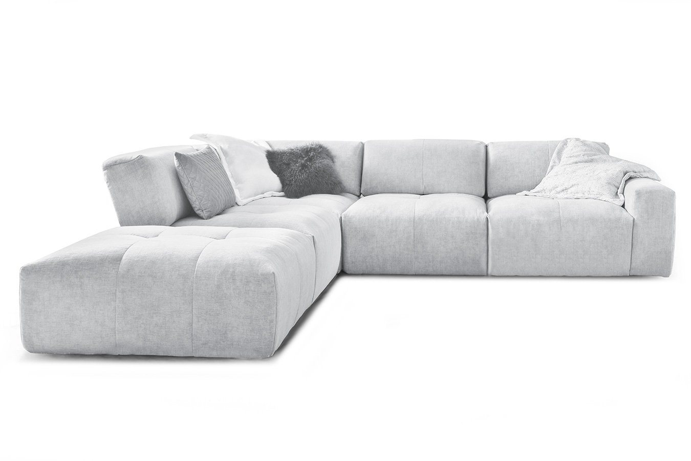 daslagerhaus living Big-Sofa Ecksofa Paddy Stoff von daslagerhaus living