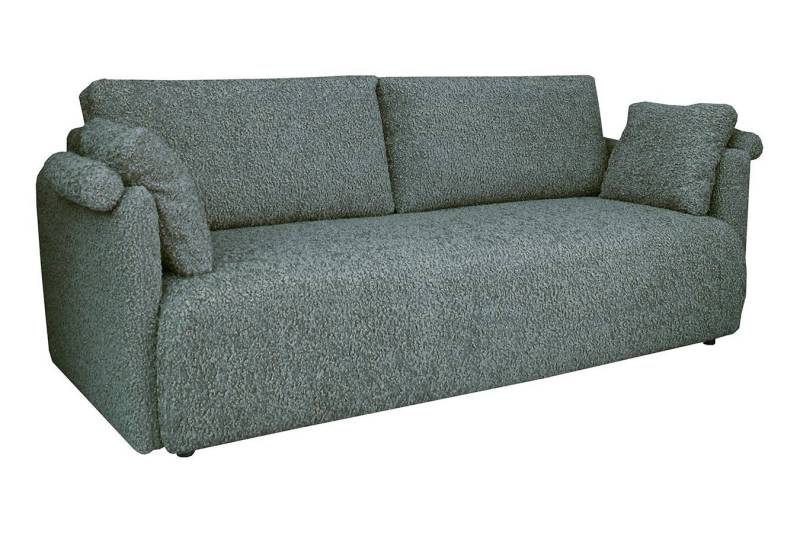 daslagerhaus living Big-Sofa Schlafsofa Maddy Stoff hellblau von daslagerhaus living