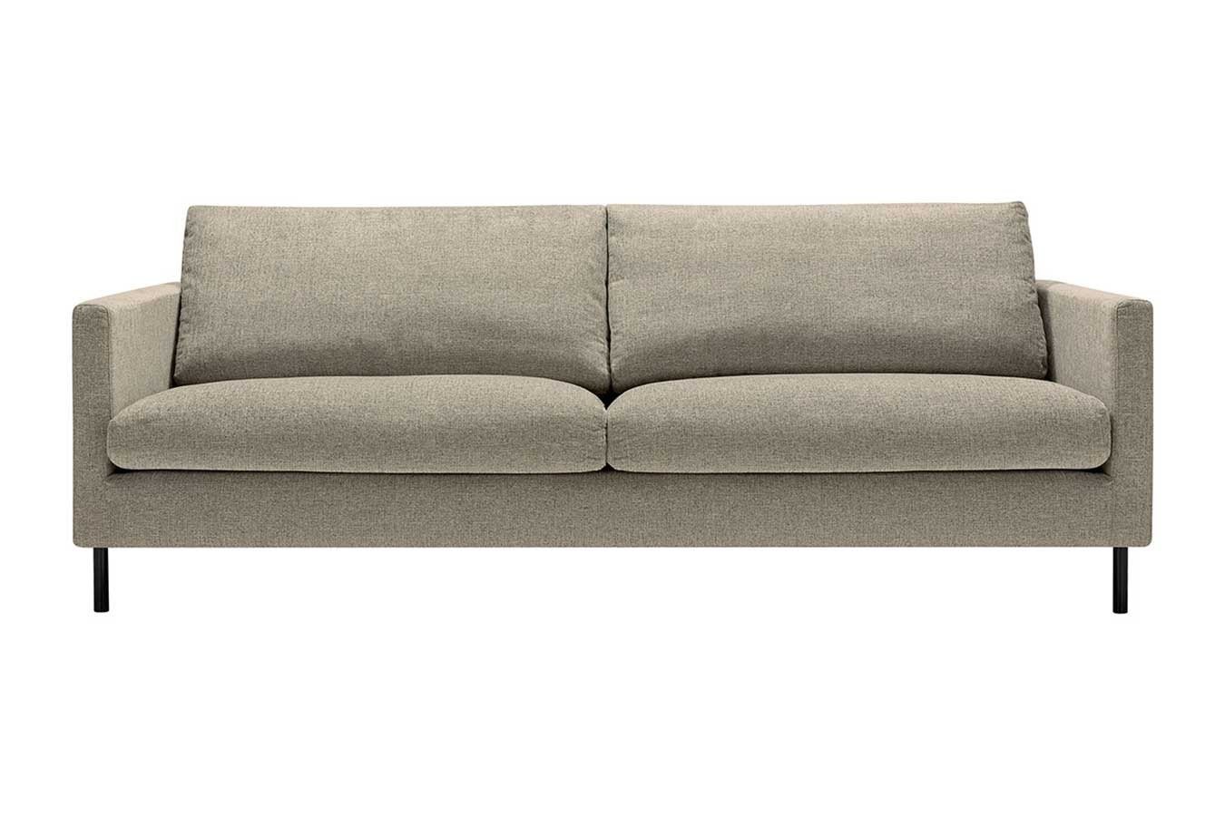 daslagerhaus living Big-Sofa Sofa 3 Sitzer Impala Stoff King beige von daslagerhaus living