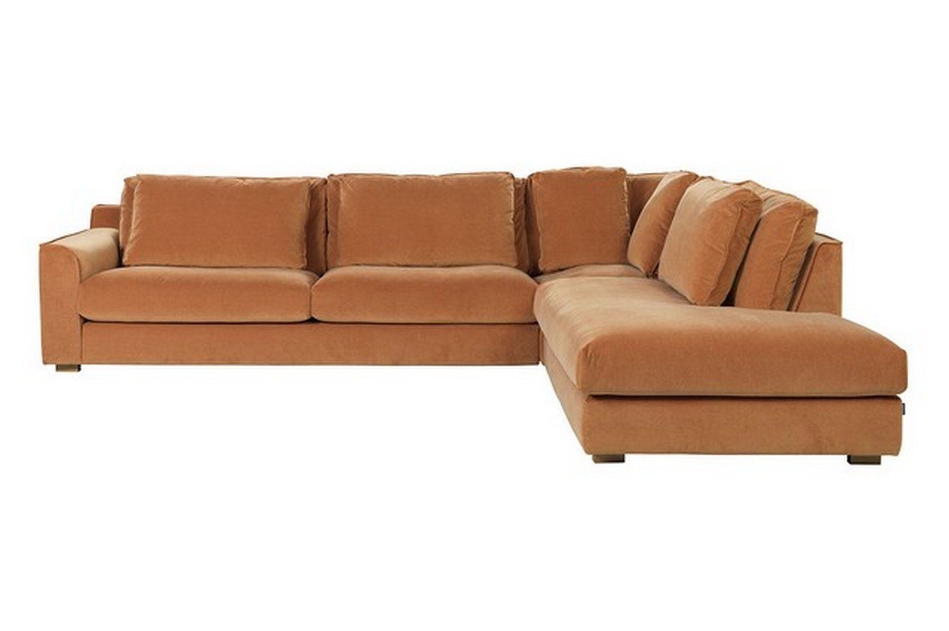 daslagerhaus living Big-Sofa Sofa 4 Sitzer Grant Stoff bronze von daslagerhaus living