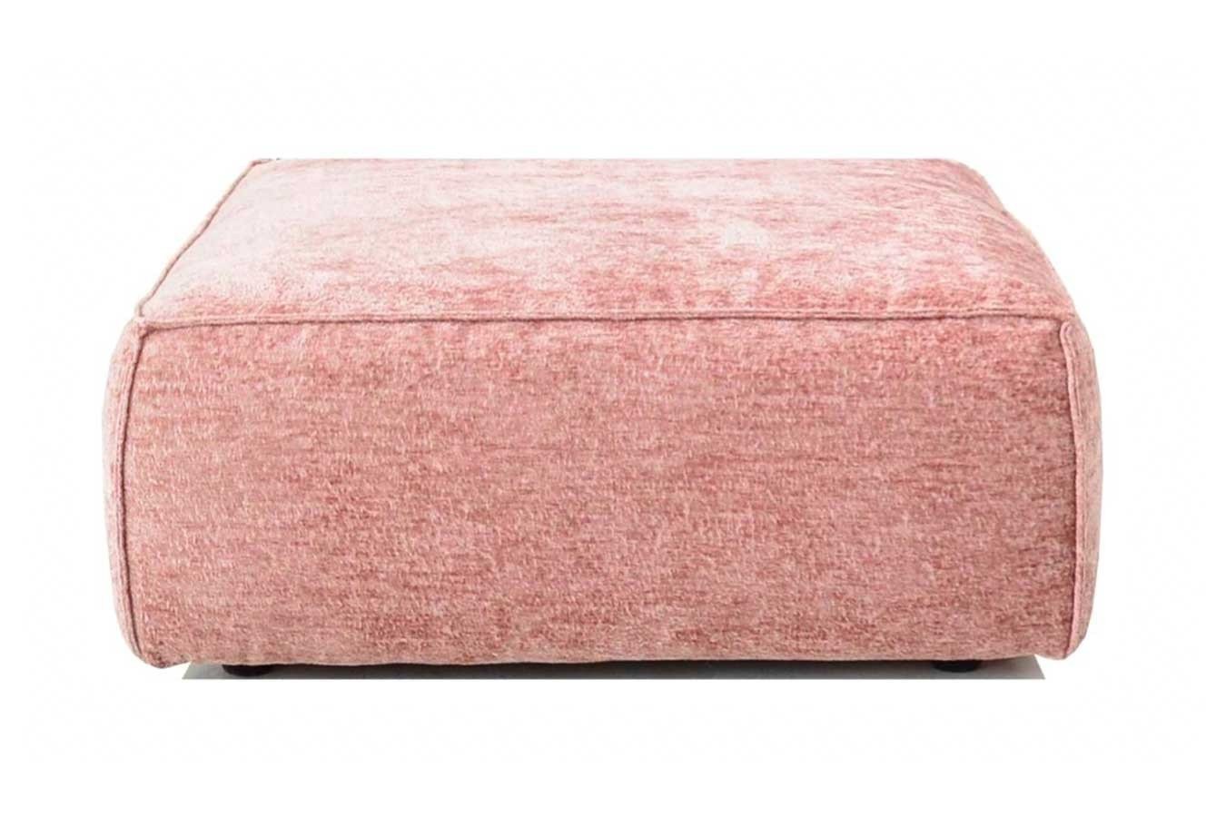 daslagerhaus living Hocker Hocker Harry Samtstoff pink klein von daslagerhaus living