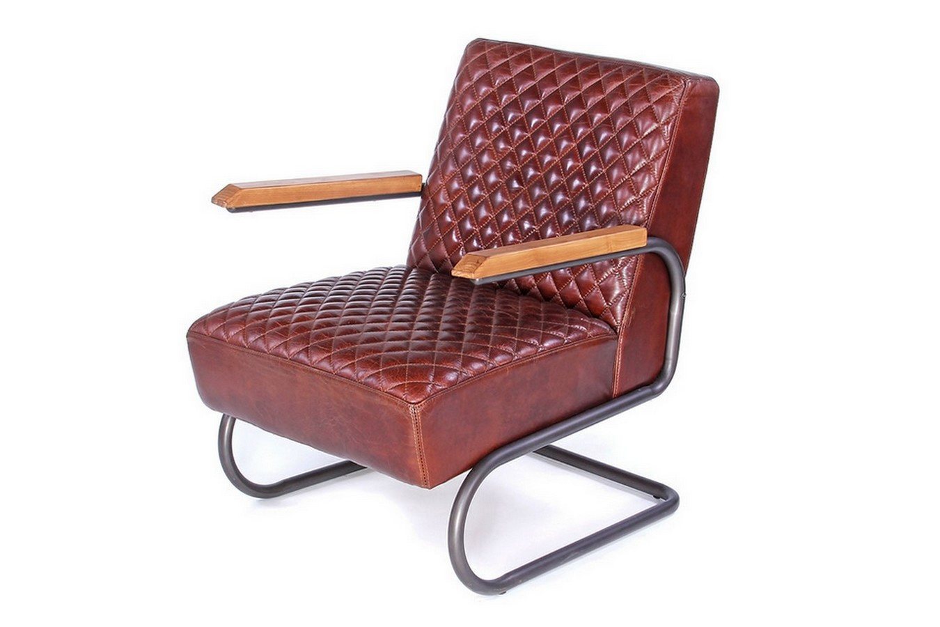 daslagerhaus living Loungesessel Lounge Leder Sessel Car 1940 braun von daslagerhaus living