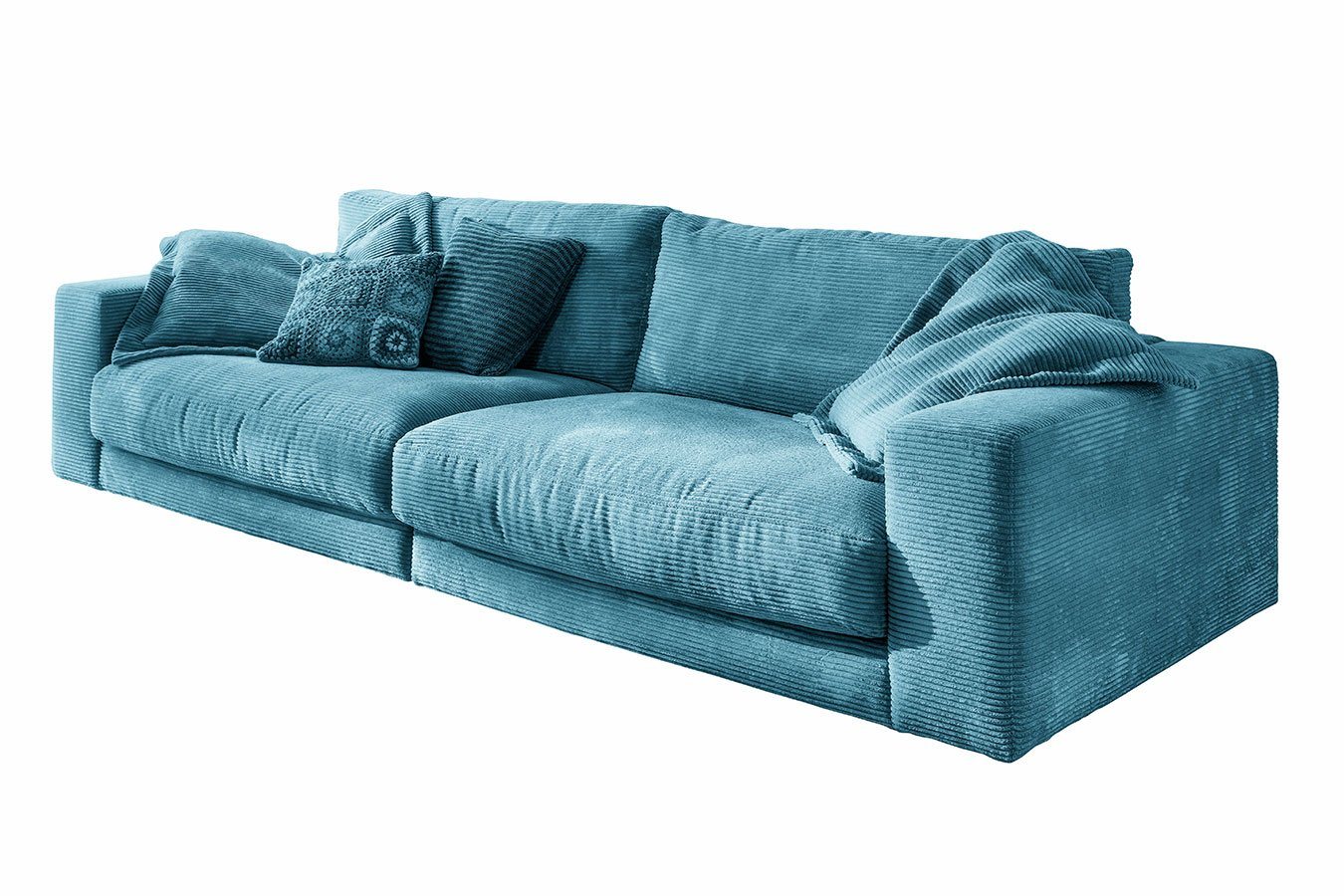 daslagerhaus living Loungesofa 3-Sitzer Downtown Cord von daslagerhaus living