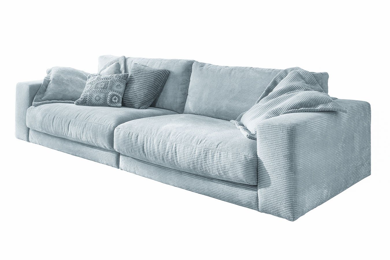 daslagerhaus living Loungesofa 3-Sitzer Downtown Cord von daslagerhaus living