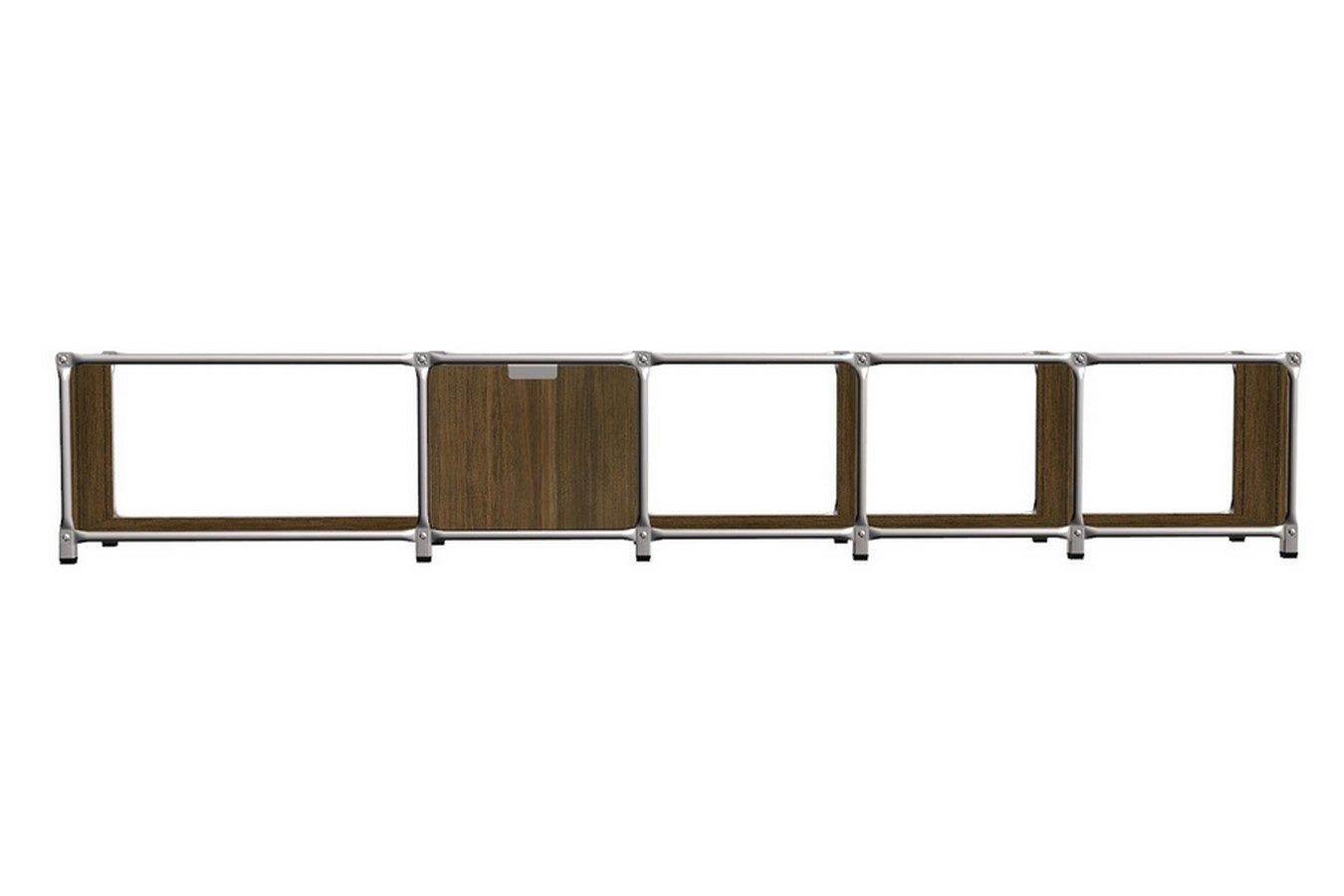 daslagerhaus living Sideboard Lowboard System 180 Walnuss B 255 cm von daslagerhaus living