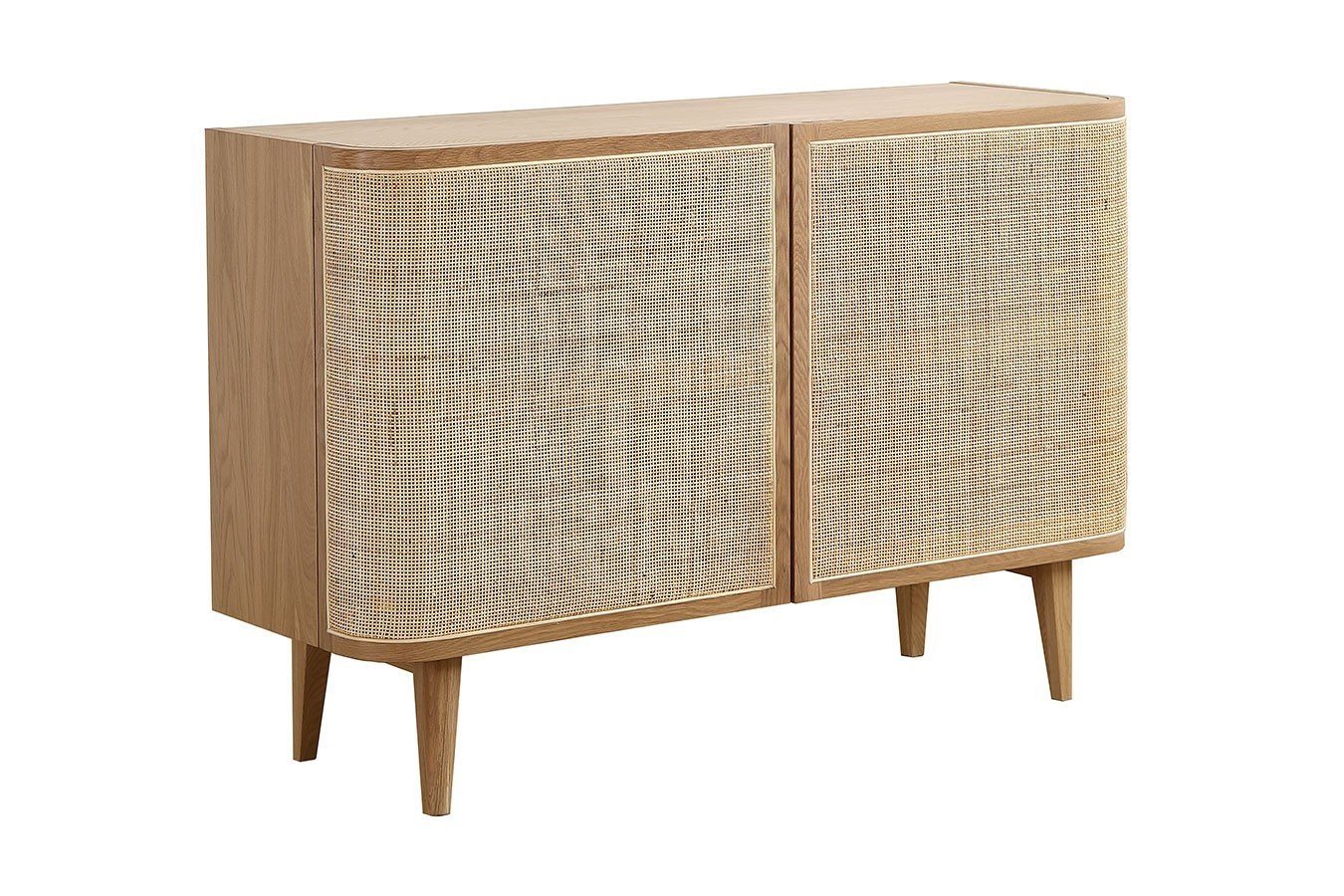 daslagerhaus living Sideboard Sideboard Vienna mit Rattangeflecht B 120 cm von daslagerhaus living