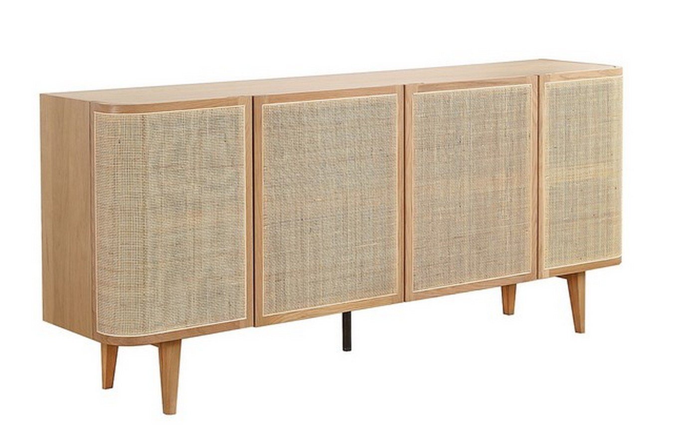 daslagerhaus living Sideboard Sideboard Vienna mit Rattangeflecht B 180 cm von daslagerhaus living