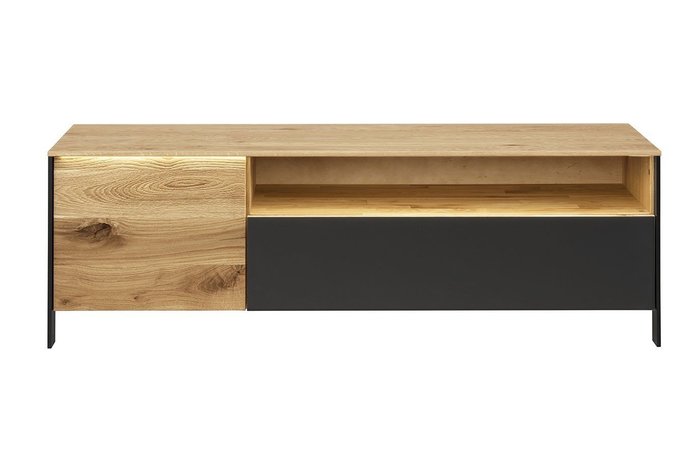 daslagerhaus living Sideboard TV Board Benni Wildeiche natur B 154 cm von daslagerhaus living