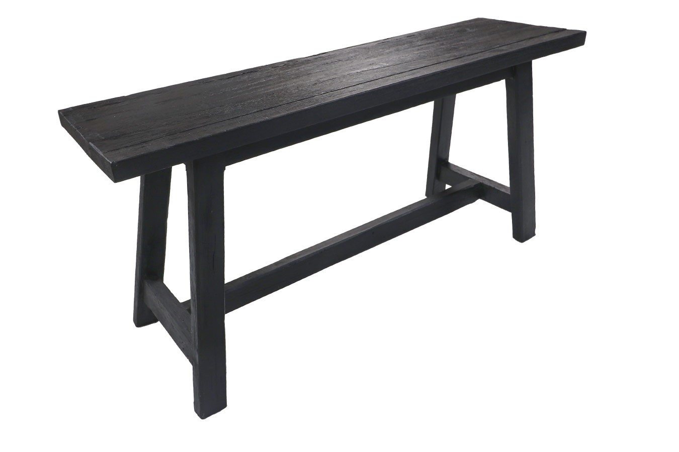 daslagerhaus living Sitzbank Sitzbank Lawas Teak schwarz 100 cm von daslagerhaus living