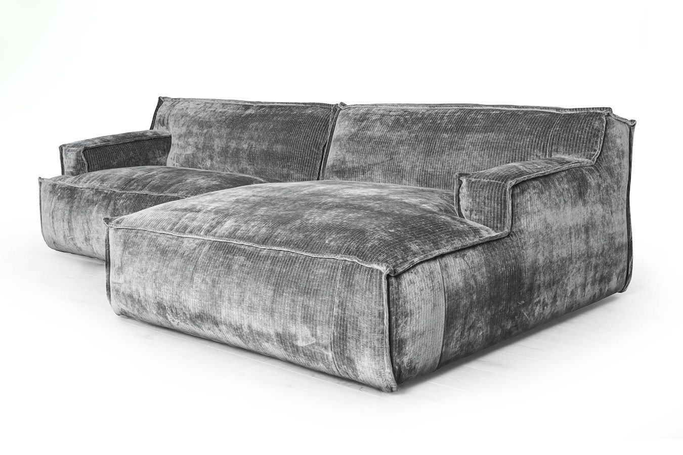 daslagerhaus living Sofa Ecksofa Plantes Cord von daslagerhaus living