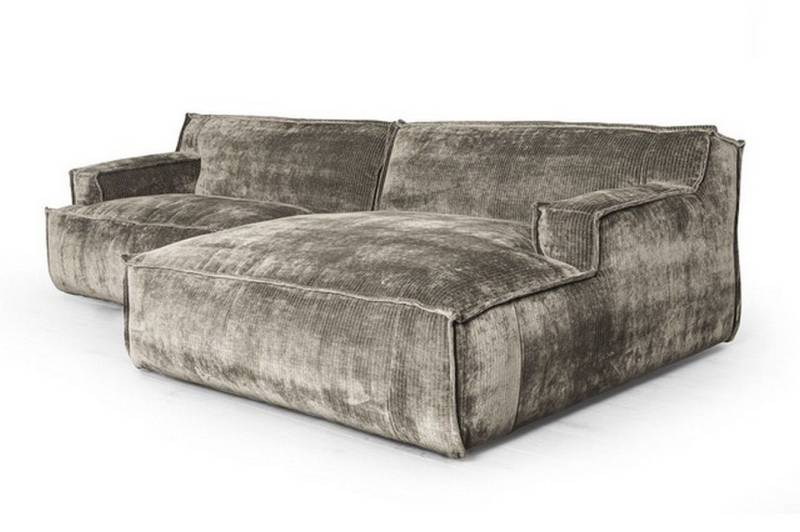 daslagerhaus living Ecksofa Ecksofa Plantes Cord von daslagerhaus living