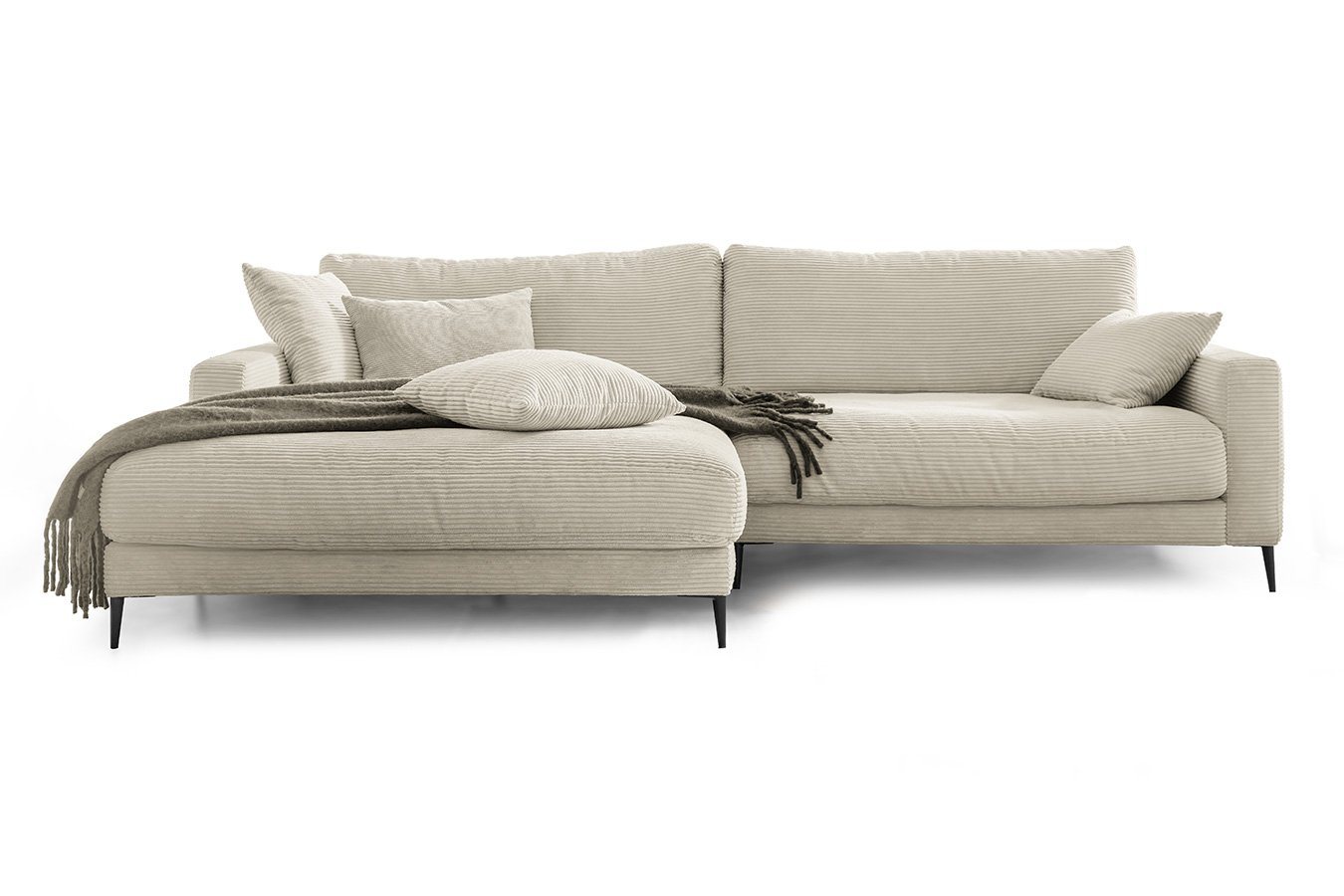 daslagerhaus living Sofa Sofakombination Sommerset Cord von daslagerhaus living