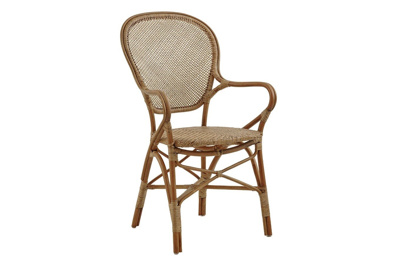 Sika Design Stuhl Armlehnstuhl Rossi Rattan antikbraun von Sika Design