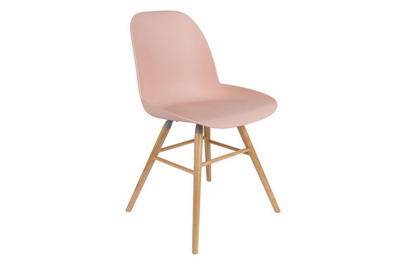 Zuiver Stuhl Esszimmerstuhl Albert Kunststoff rosa von Zuiver