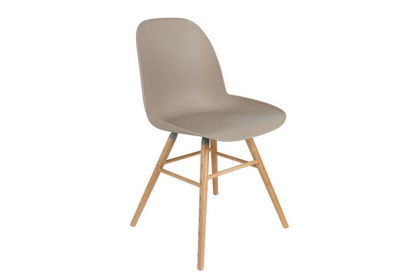 Zuiver Stuhl Esszimmerstuhl Albert Kunststoff taupe von Zuiver