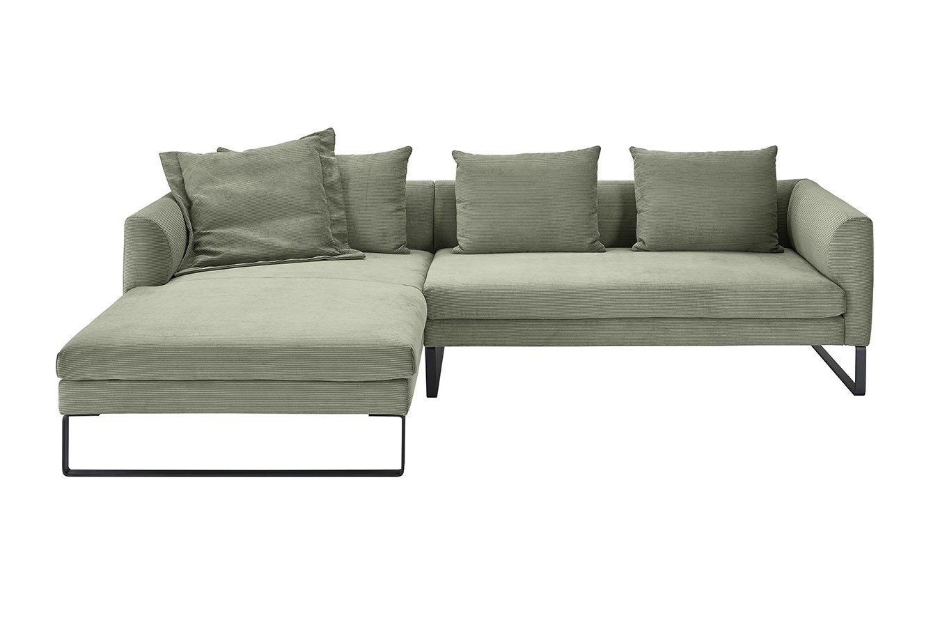 daslagerhaus Ecksofa Sofakombination Avenue Feincord oliv von daslagerhaus