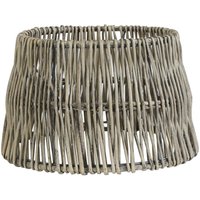 Lampenschirm Zylinder Rotan Von Light & Living Ø40cm Rund Rattan Grau von dasmoebelwerk