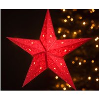 Weihnachtsstern Dekostern Ø 60cm Stern Rot Papierstern Hängend E14 von dasmoebelwerk