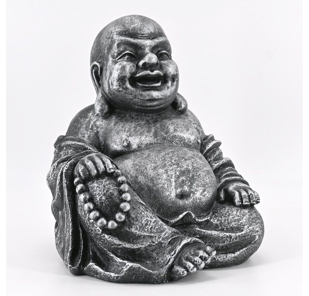 dasmöbelwerk Buddhafigur Happy Buddha sitzend lachender Glücksbuddha von dasmöbelwerk