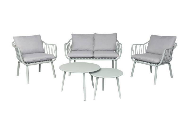 dasmöbelwerk Gartenlounge-Set Lounge Set 4tlg. Moroni Loungemöbel Sitzgruppe Gartenlounge Loungeecke von dasmöbelwerk