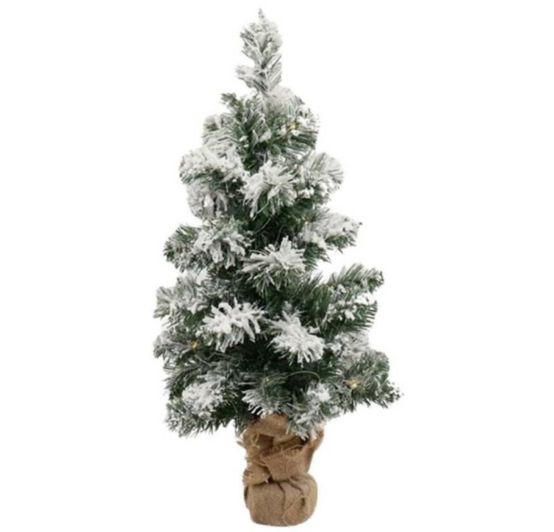 dasmöbelwerk Künstlicher Weihnachtsbaum Künstlicher Weihnachtsbaum 60 cm mit LED Beleuchtung und Schnee Tanne von dasmöbelwerk