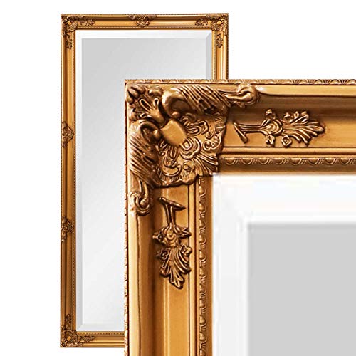 dasmöbelwerk XXL Barock Wandspiegel Spiegel 200 x 100 cm Antik-Stil Ganzkörperspiegel (Gold) von dasmöbelwerk