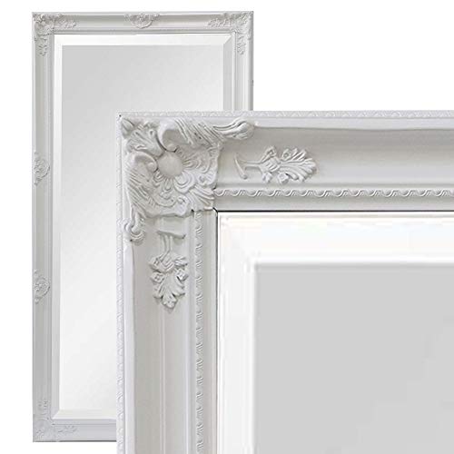 dasmöbelwerk XXL Barock Wandspiegel Spiegel 200 x 100 cm Antik-Stil Ganzkörperspiegel (Weiß) von dasmöbelwerk