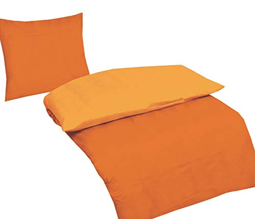 daspasstgut 4 Teilig BETTWÄSCHE Set Microfaser Bettbezug 2X 155x220cm 2X Kopfkissen Bezug 80x80cm TOP Qualität NEU Übergröße Einfarbig Uni von daspasstgut