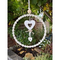 Makramee Kranz Fensterdeko 30 cm Holzdeko Geschenkidee Makramee Kranz Fensterdeko 30 cm Holzdeko Geschenkidee von dasspatzennest