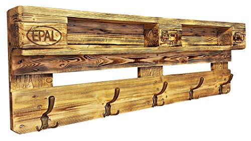 daves redesign Garderobe Holz Vintage aus Europalette mit Aufhängung incl. 5 Kleiderhaken/Wandregal/Ablage Vintage/Jackenständer/Palettenmöbel/Palettengarderobe daves redesign Garderobe Holz Vintage aus Europalette mit Aufhängung incl. 5 Kleiderhaken/Wandregal/Ablage Vintage/Jackenständer/Palettenmöbel/Palettengarderobe von daves redesign