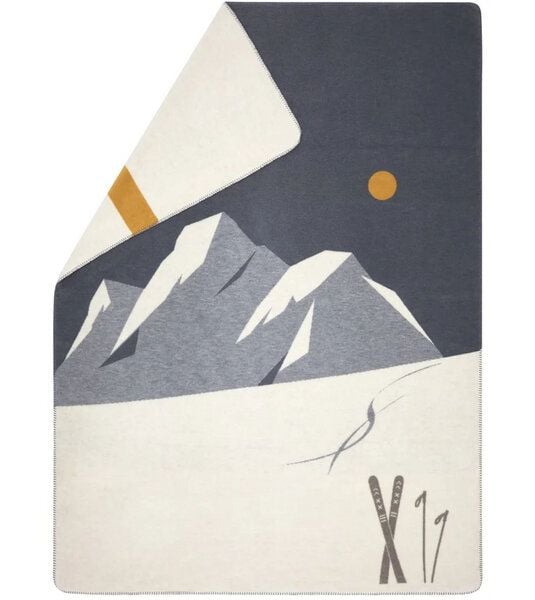 David Fussenegger SAVONA Wohndecke “skis & spuren“ 200 x 150 cm aus Recyclingbaumwolle von david fussenegger