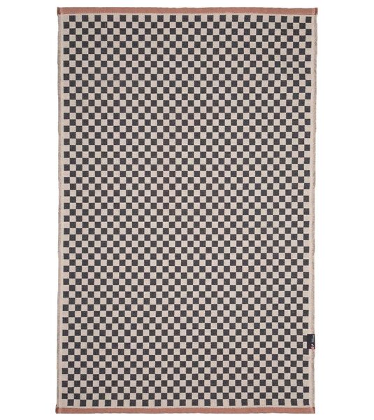 David Fussenegger Teppich „Schachbrett“ mit Saum aus Recyclingbaumwolle, 75 x 120 cm von david fussenegger