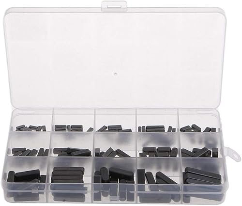 140 Stück Passfedern Sortiment Sicherungskeil Formschlüssige Mitnehmerkeil Satz mit Aufbewahrungsbox, 8mm 10mm 12mm 16mm 20mm 25mm 30mm von daw21onlineshop