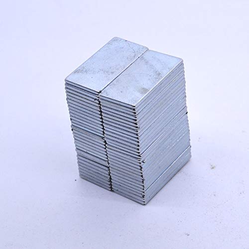 Extrem Starke Neodym Quader Block Magnete eckig Größe und Anzahl wählbar N50 N52 20x10x1mm 20 Stück Sehr Starke Magnete für Glas-Magnetboards, Magnettafel, Whiteboard, Tafel, Pinnwand, Kühlschrank von daw21onlineshop