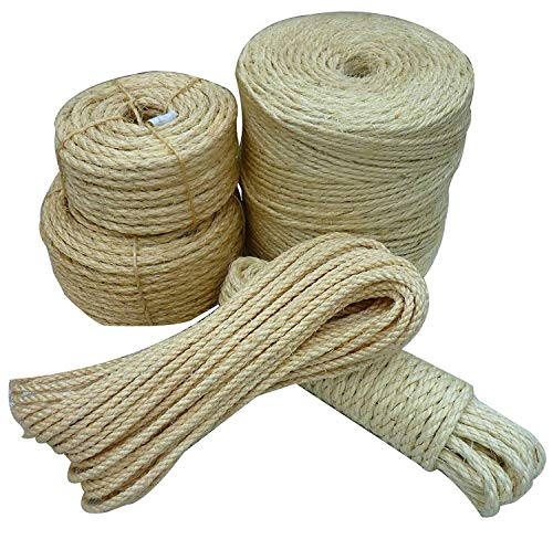 JUTESEIL 6-40 mm Tauwerk Tauseil Naturhanf Jute Leine Schnur ab Lager NEU 26 mm 30 Meter von daw21onlineshop