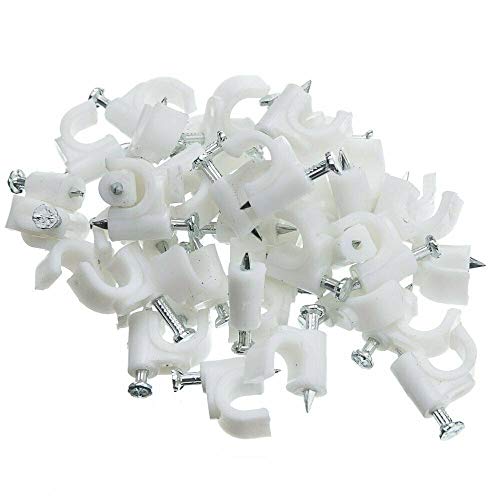 Kabelschellen Nagelschellen Kabel-Schellen mit Nagel 12mm Menge auswählbar 500 Stück von daw21onlineshop