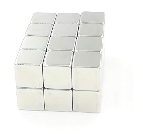 daw21onlineshop Extrem Starke Neodym Quader Block Magnete eckig Größe und Anzahl wählbar N50 N52 10x10x10mm 5 Stück Glas-Magnetboards, Magnettafel, Whiteboard, Tafel, Pinnwand, Kühlschrank von daw21onlineshop