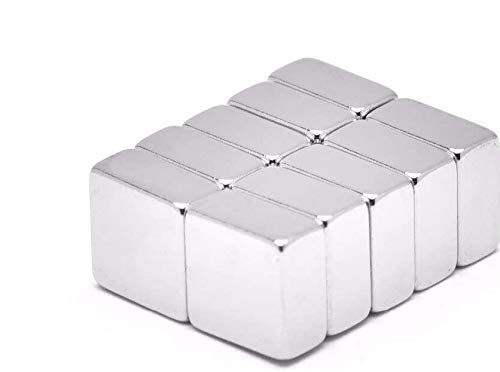 daw21onlineshop Neodym Magnete Größe und Stückzahl wählbar - Starke Super Magnete Quader selbsklebend 10x10x5 N52 20 Stück Glas-Magnetboards, Magnettafel, Whiteboard, Tafel, Pinnwand, Kühlschrank von daw21onlineshop