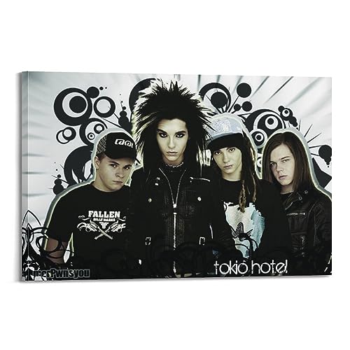 daweitianlong Tokio Band Hotel Kunst Poster Dekorative Malerei Leinwand Wandkunst Wohnzimmer Poster Schlafzimmer Gemälde Rahmen Stil 30 x 45 cm von daweitianlong